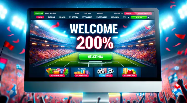 Oferta de bônus de boas-vindas de 200%
