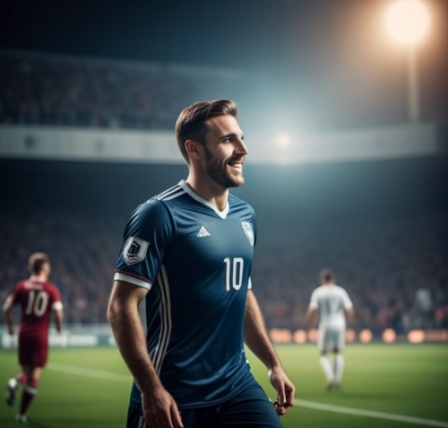 O jogador número 10 marcou um gol