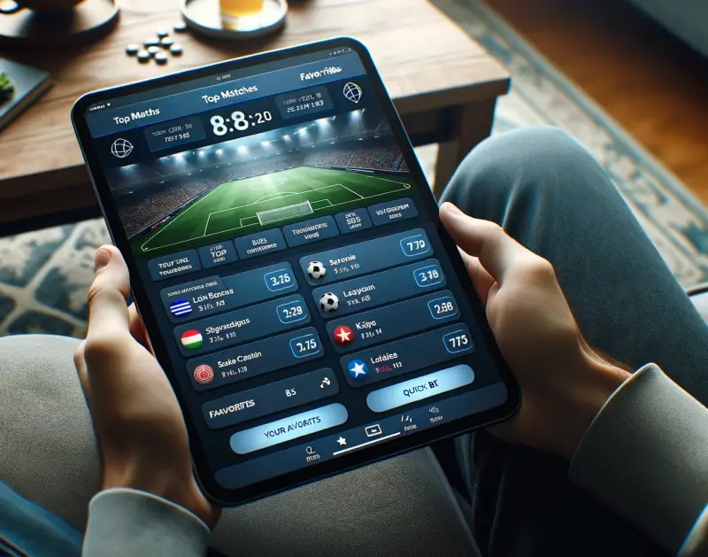 Vista de odds desportivas num site estrangeiro
